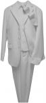 BOYS 5PC. SUIT (WHITE) 2121304-5
